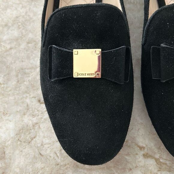 COLE HAAN Black Bow Flats NWOT - Picture 4 of 11